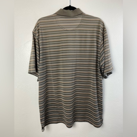 Tommy Armour Golf Polo Shirt Short sleeve Brown Dri Logic Athletic Outdoor XL - Picture 2 of 11